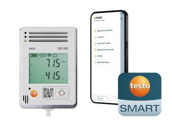 Testo 162 IAQ datalogger m/display og 4 intern følere
